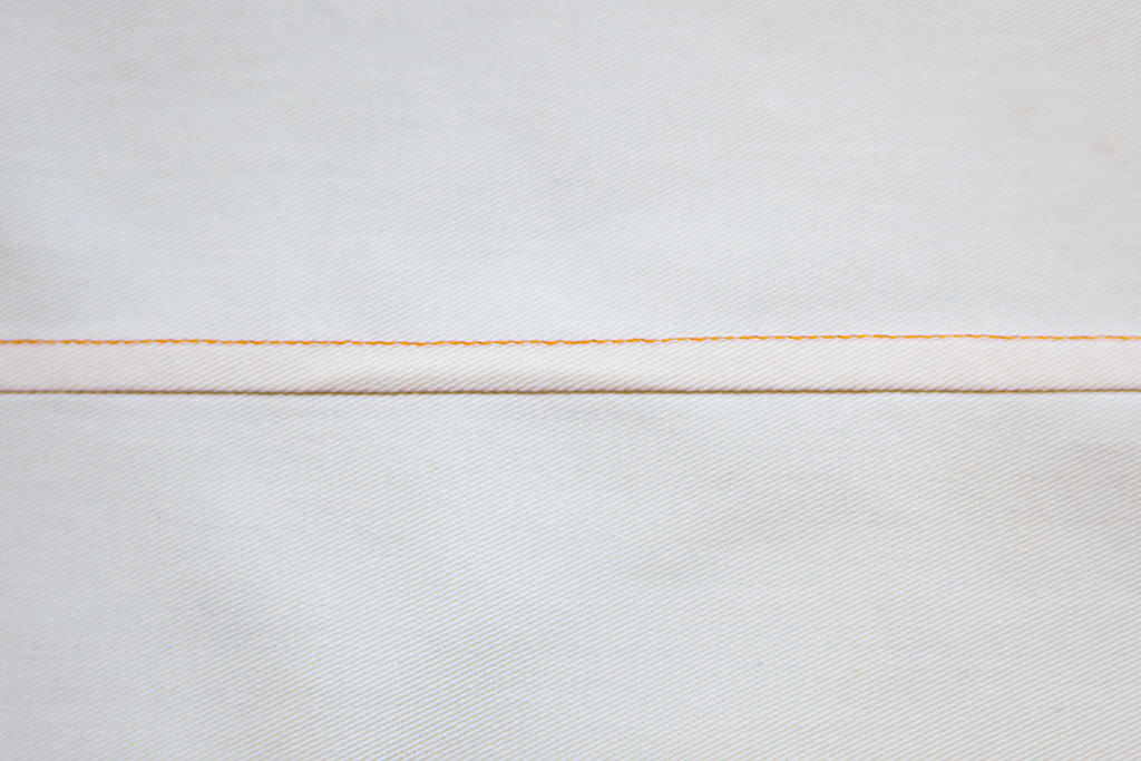 Flat felled seam