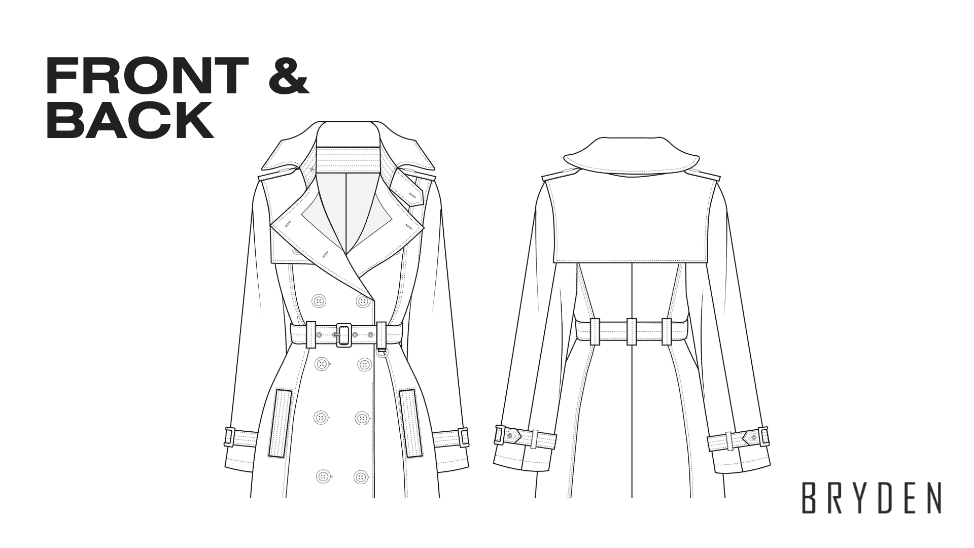 Parts of a Coat - Front & Back