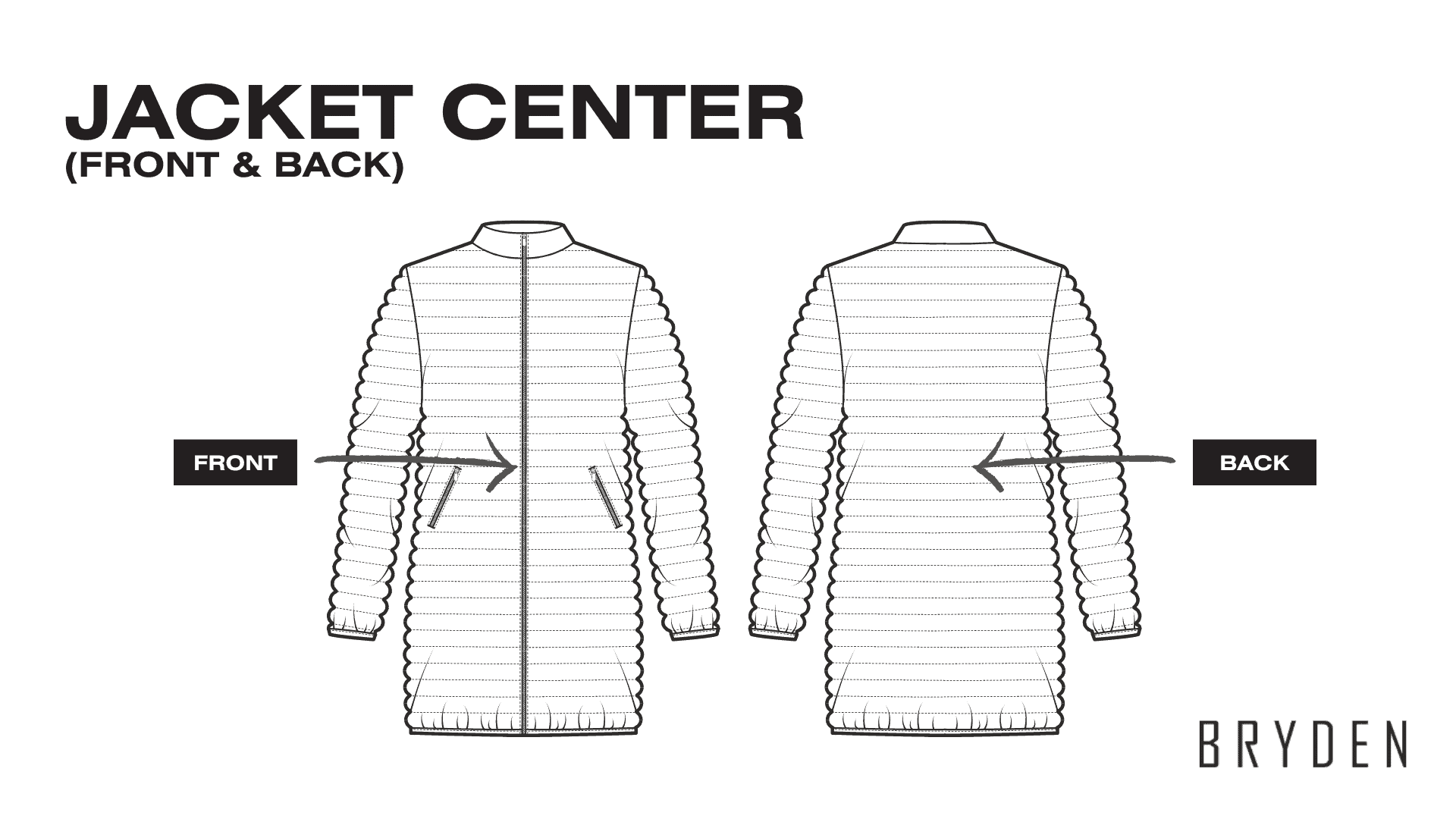 Parts of a Puffer Jacket - Center