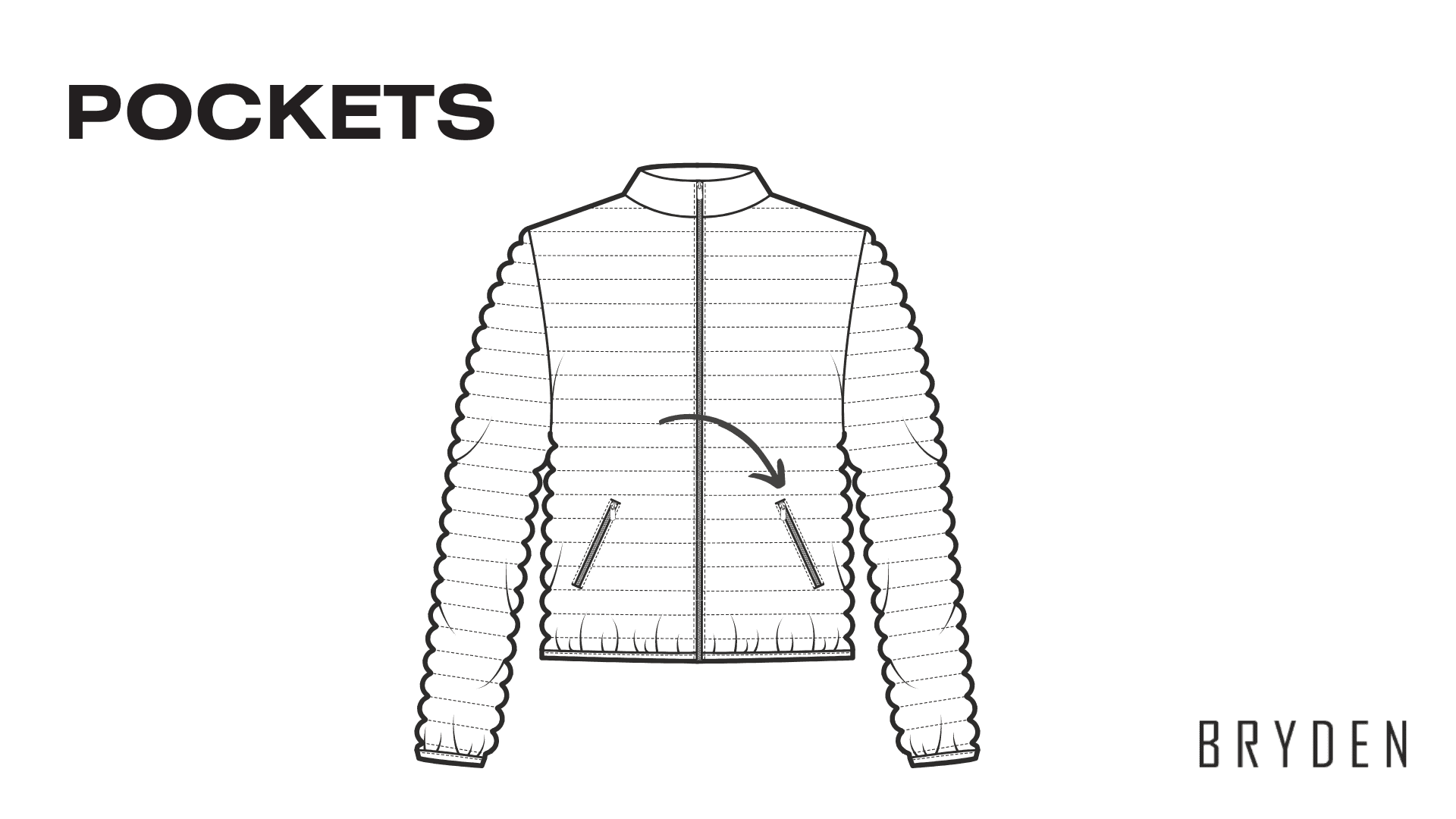 Parts of a Puffer Jacket - Pockets