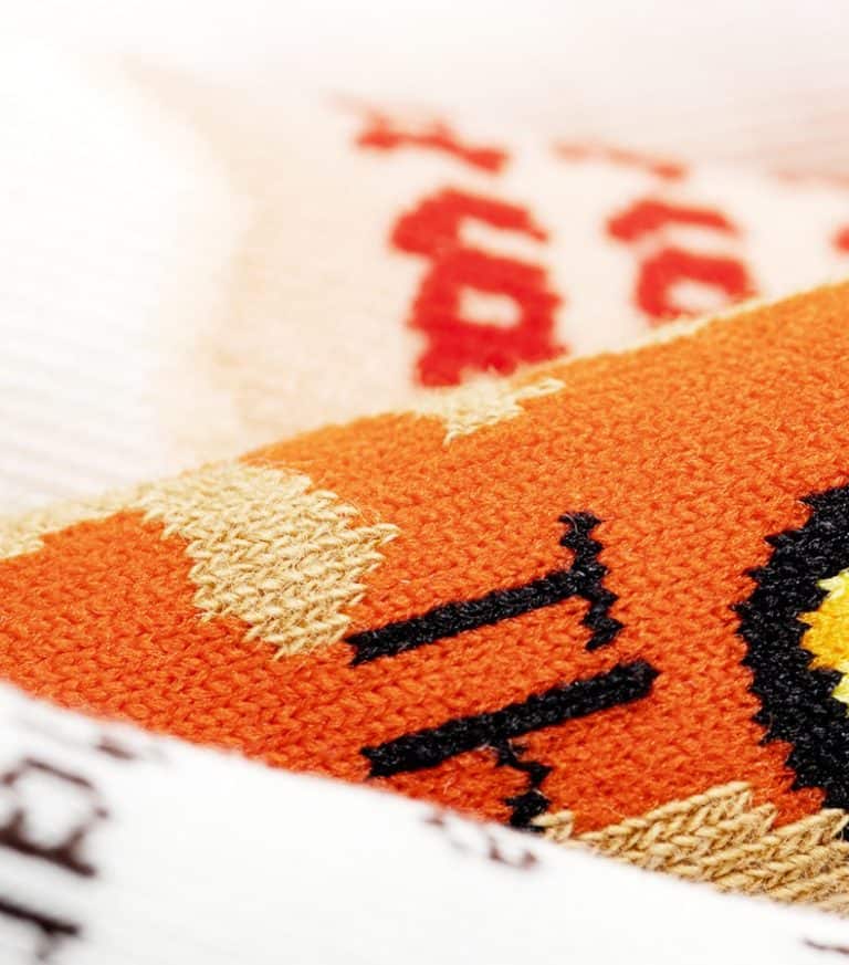 jacquard knit socks
