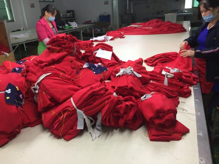 Quality control in clothing manufacturing