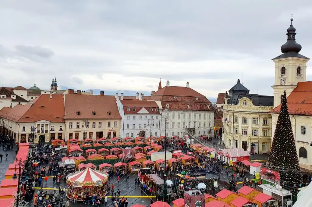 Sibiu Christmas Market in Piata Mare