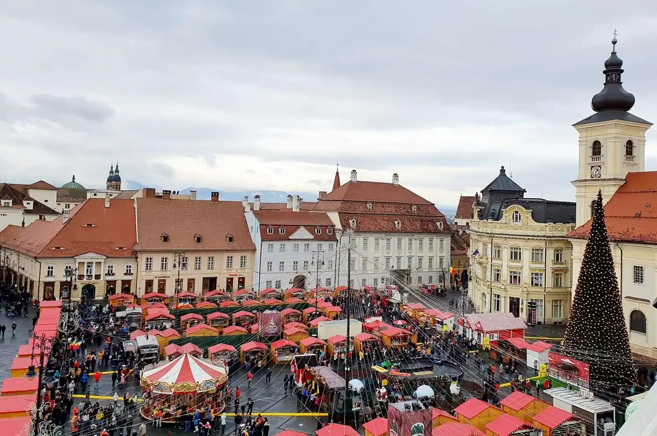 Sibiu Christmas Market in Piata Mare