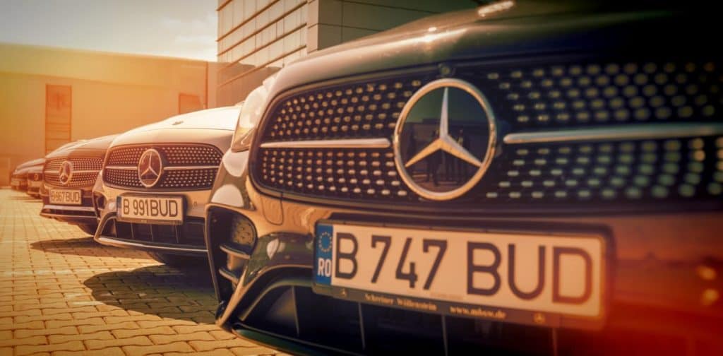 Luxury Mercedes chauffeur cars for premium transportation services.