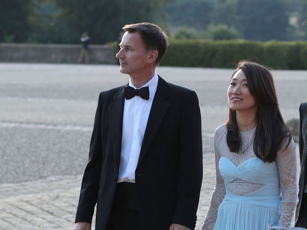 British asian diplomat jeremy hunt lucia wife