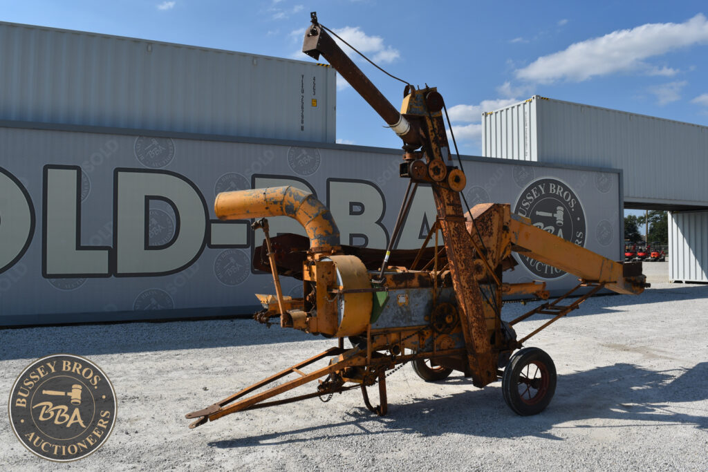 Rusty industrial machine at Bussey Bros Auction.