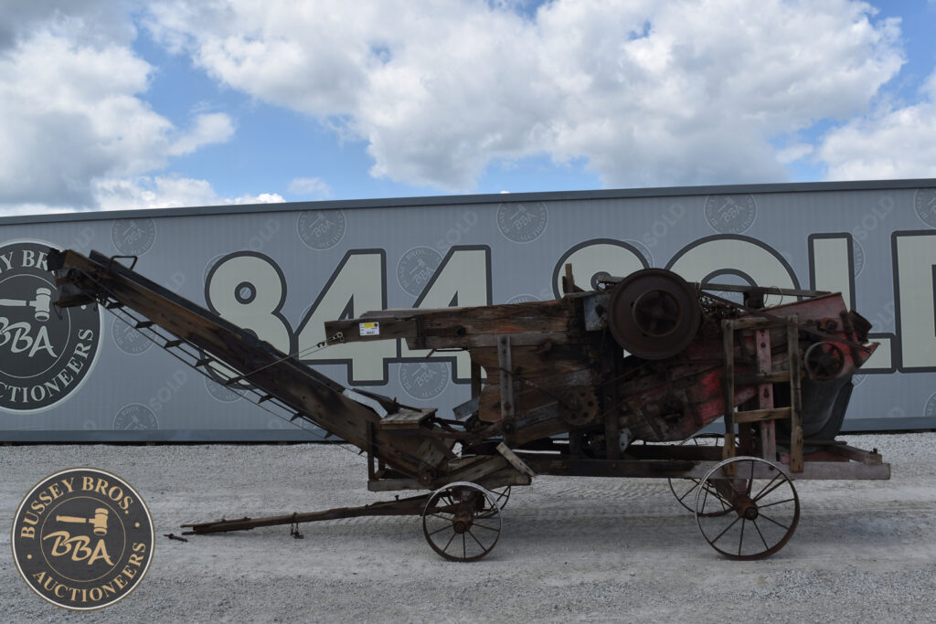 Old farm machinery on display at Bussey Bros Auction.