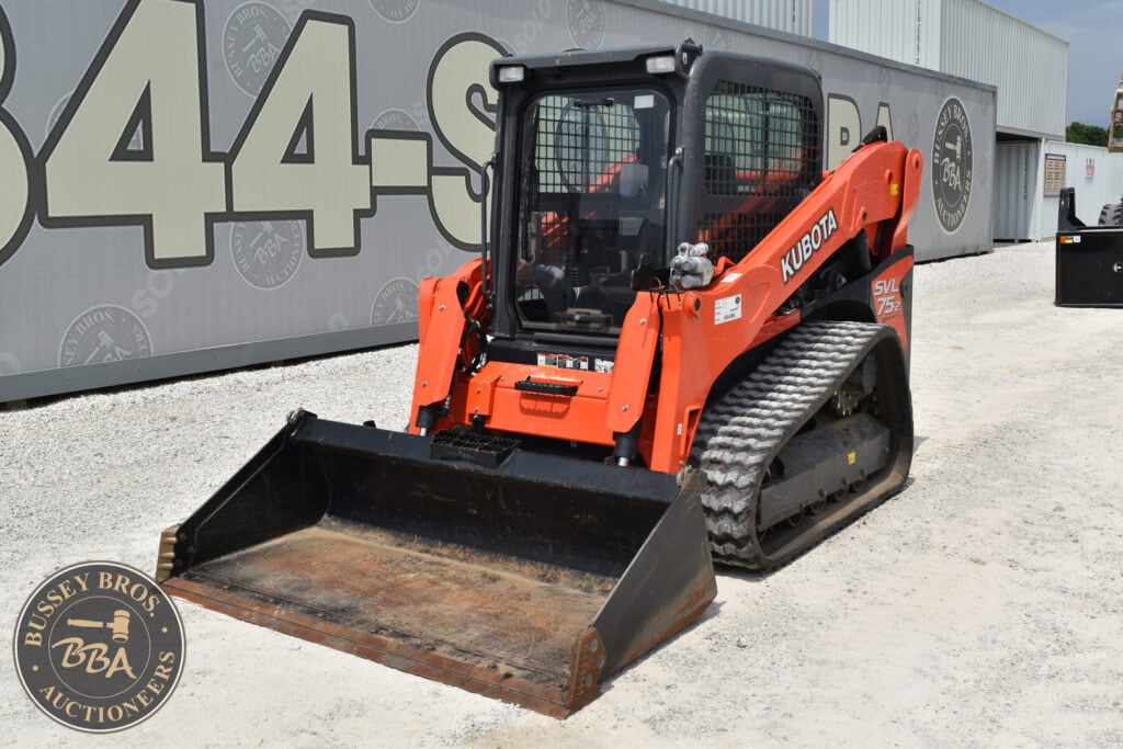 Kubota compact track loader at Bussey Bros Auction, heavy equipment sale.