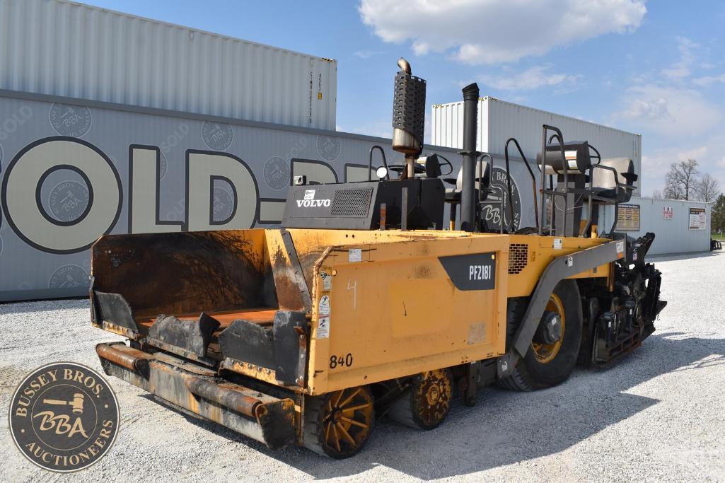 Heavy-duty road roller vehicle at Bussey Bros Auctioneers yard for construction equipment sale.