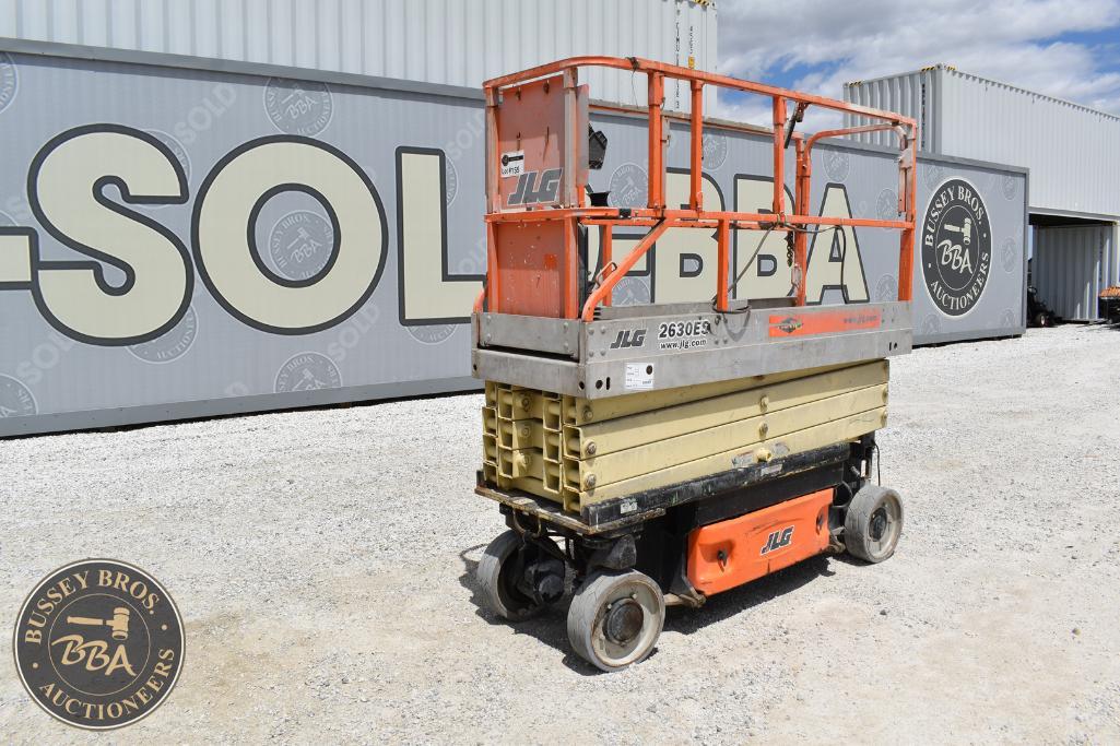 Mobile scissor lift for construction and maintenance work at Bussey Bros Auctioneers.