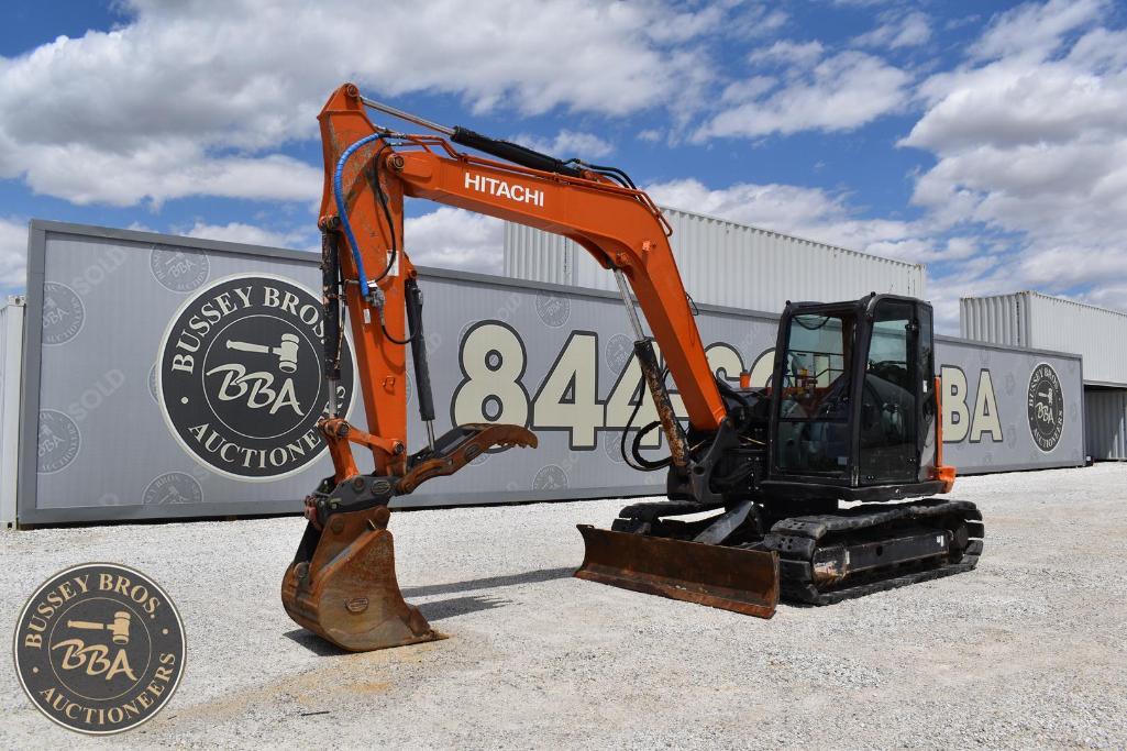 Excavator at Bussey Bros Auctioneers yard for sale or auction.