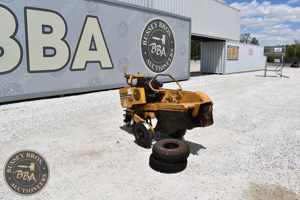 Vintage yellow road roller at Bussey Bros Auctioneers lot.