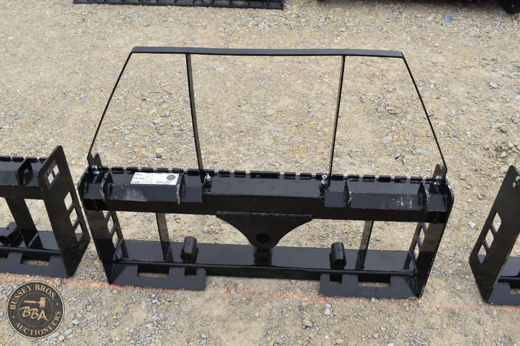 Farm equipment loader frame for sale at Bussey Bros Auctioneers.