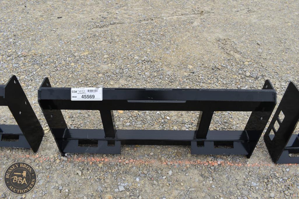 Heavy-duty metal farm equipment part for auction at Bussey Bros Auctioneers.