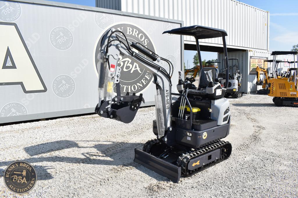 Mini excavator for sale at Bussey Bros Auctioneers, ideal for construction and landscaping projects.