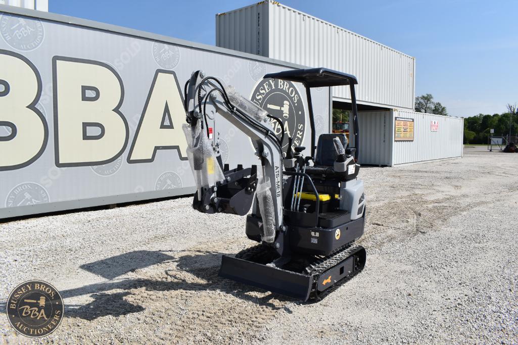 Mini excavator for sale at Bussey Bros Auctioneers, ideal for construction and landscaping projects.
