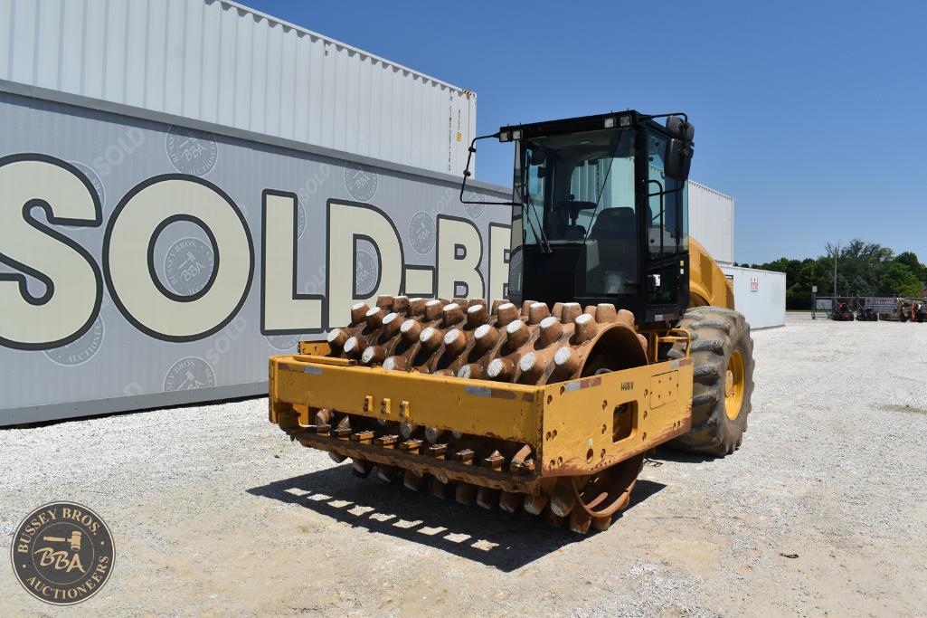 Industrial road roller used for construction and paving projects at Bussey Bros Auctioneers.