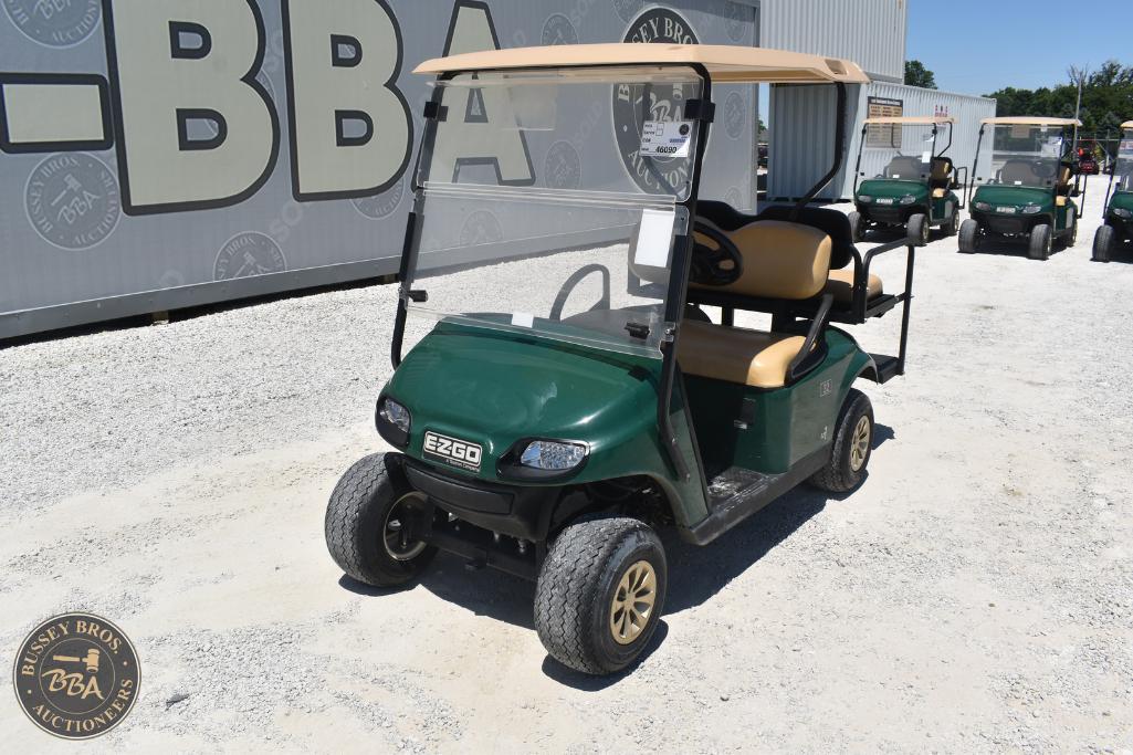 Golf cart for sale at Bussey Bros Auctioneers, vehicle auction event.