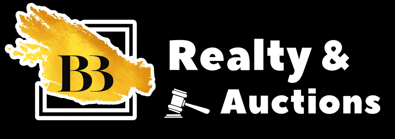 official bb realty and auctions logo for local kansas city estate liquidation experts