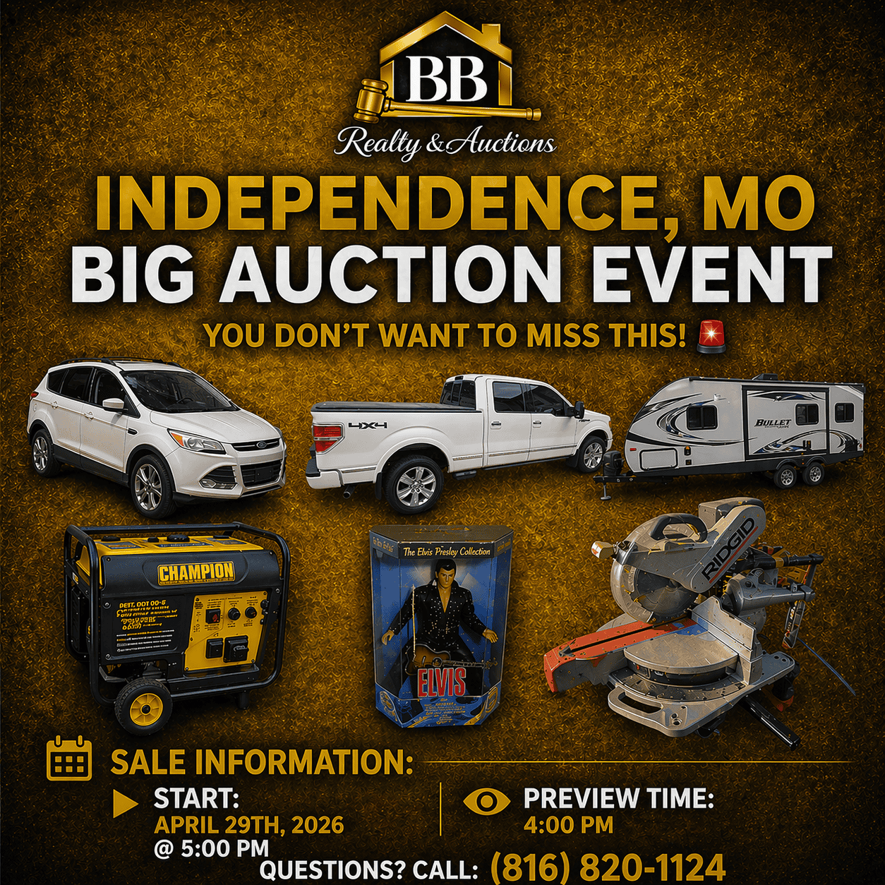 Independence, MO Big Auction Event #2