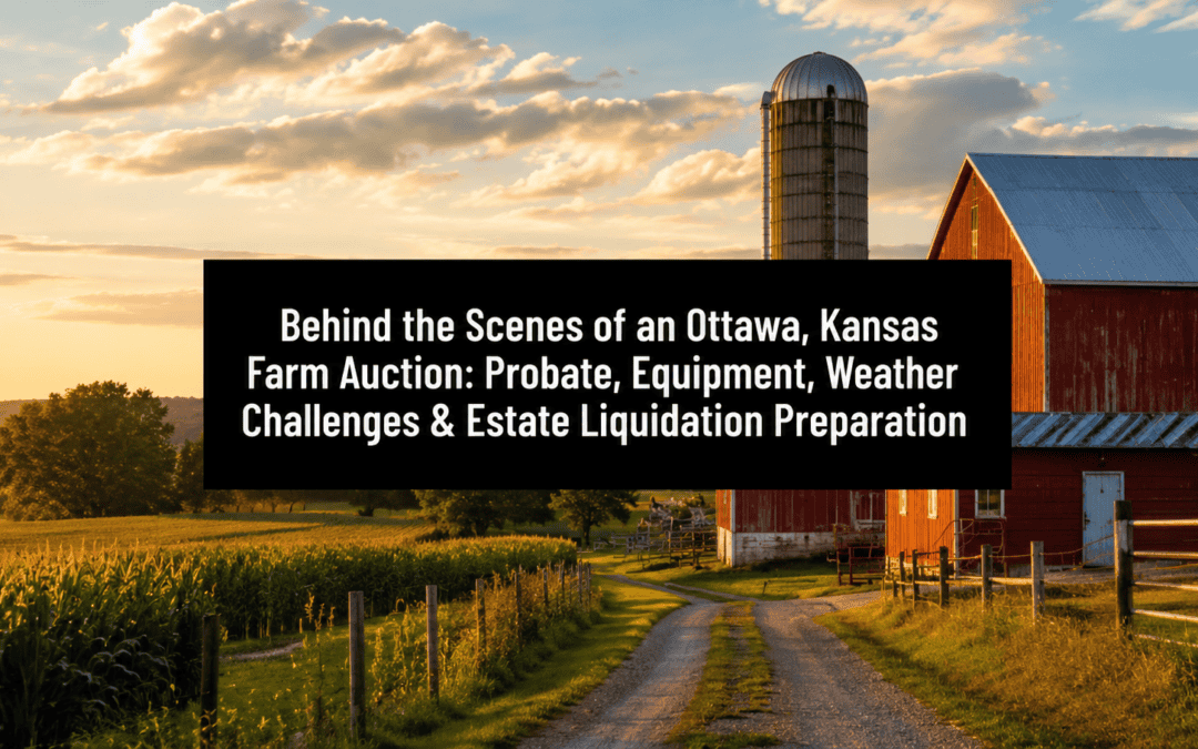 Behind the Scenes of an Ottawa, Kansas Farm Auction: Probate, Equipment, Weather Challenges & Estate Liquidation Preparation