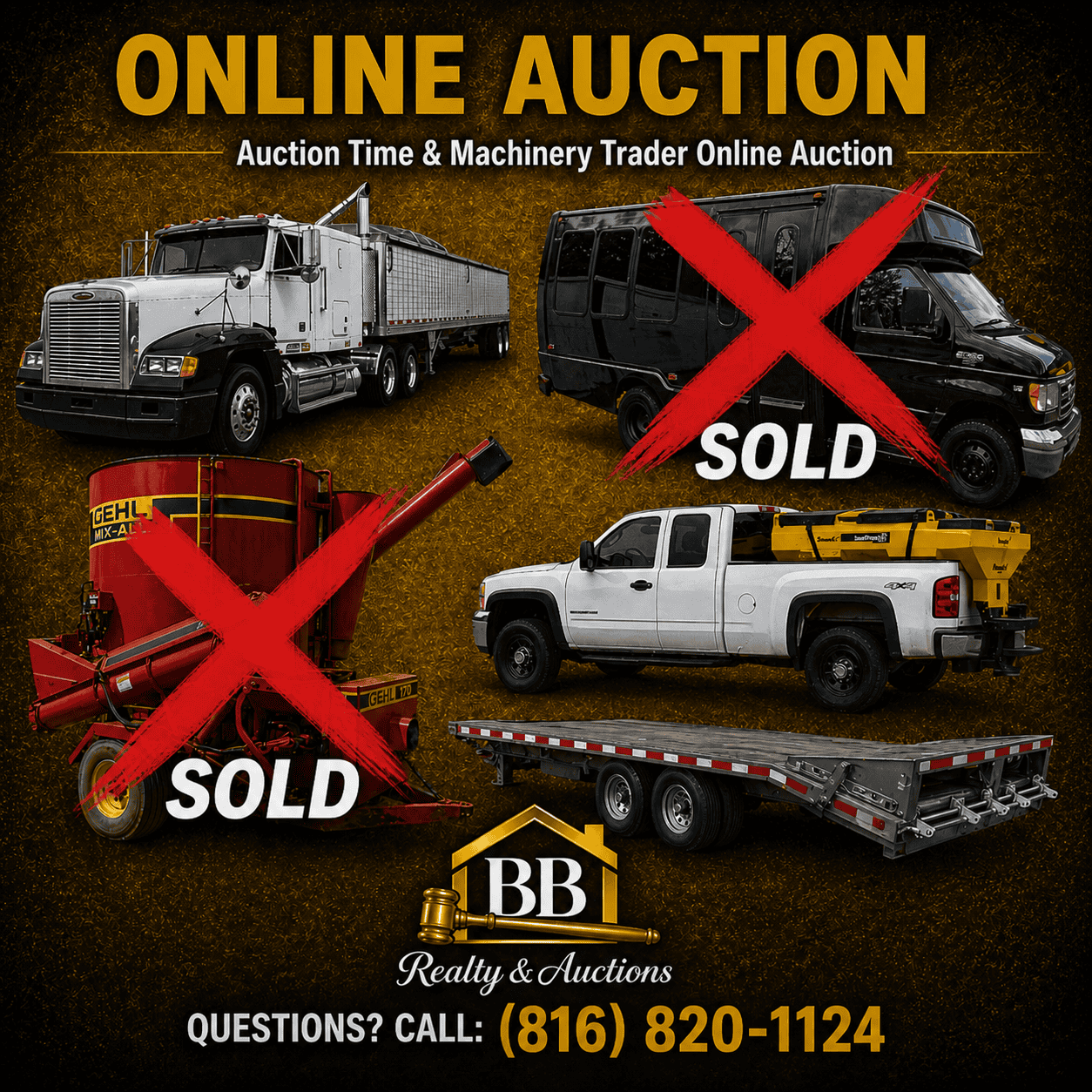 Nice online machinery and vehicle and truck auction