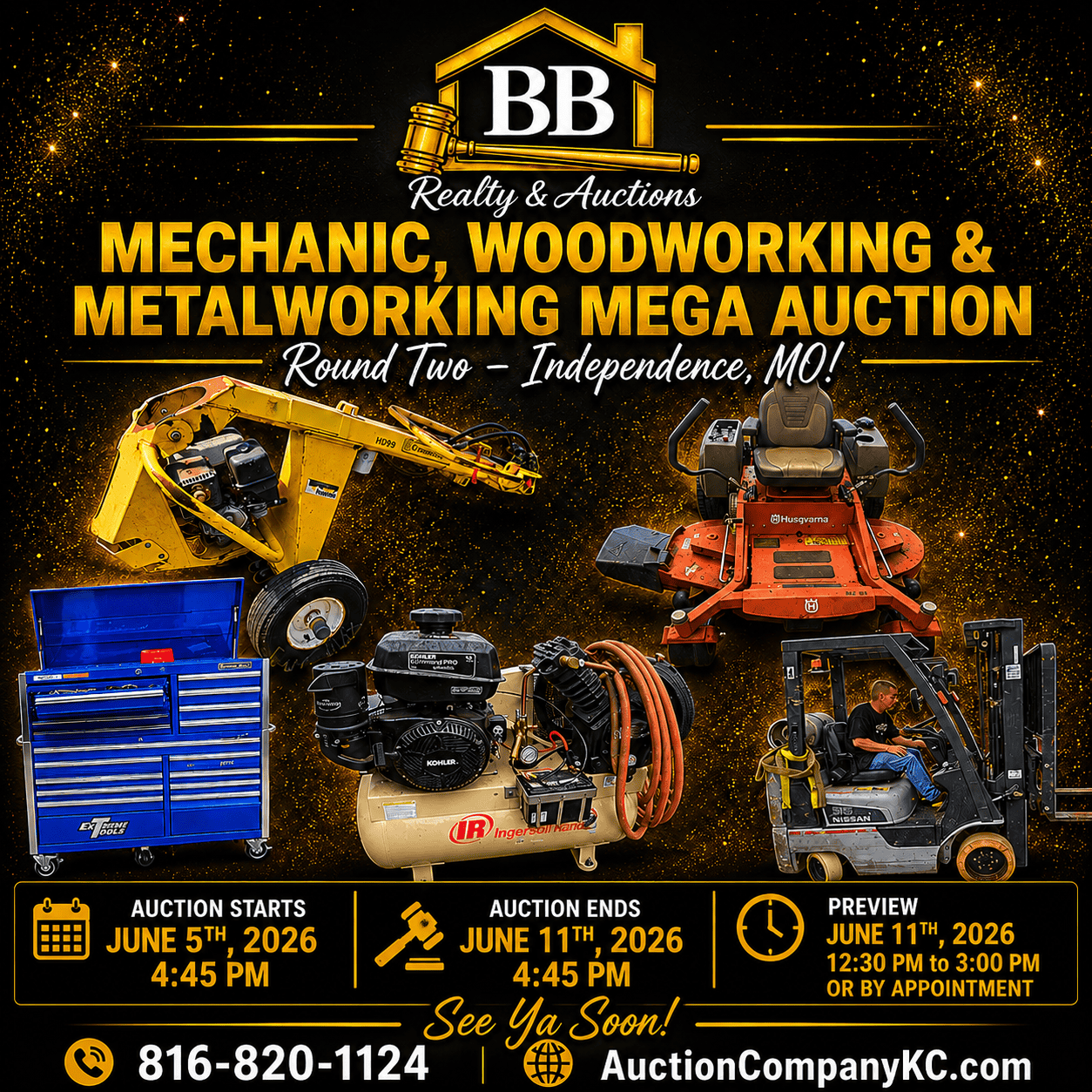 Mechanic, Woodworking Live Auction PT2