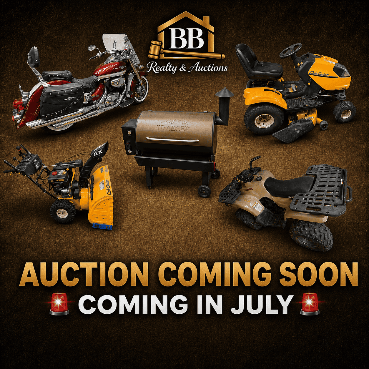 July auction coming