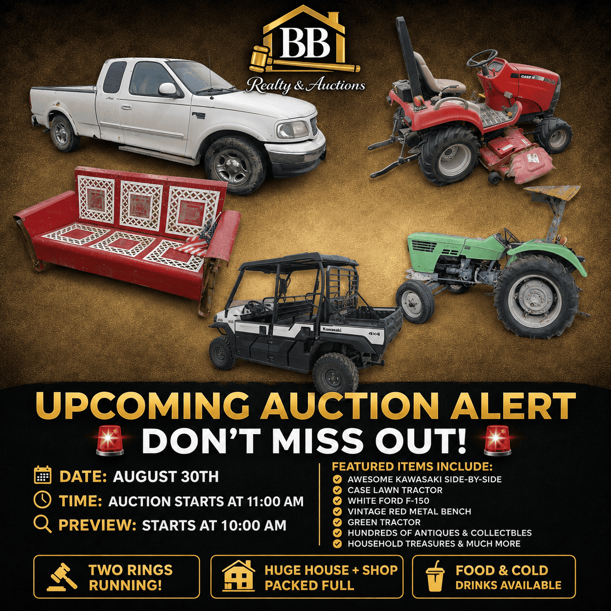 August 30 Live Auction Ottawa, KS