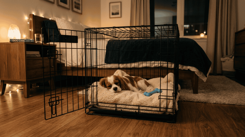 Dog whining crate