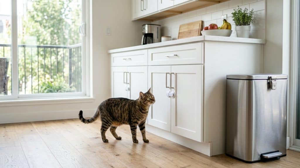 Pet proof kitchen bathroom