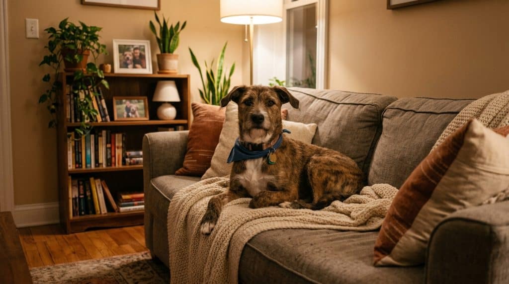 Rescue dog apartment