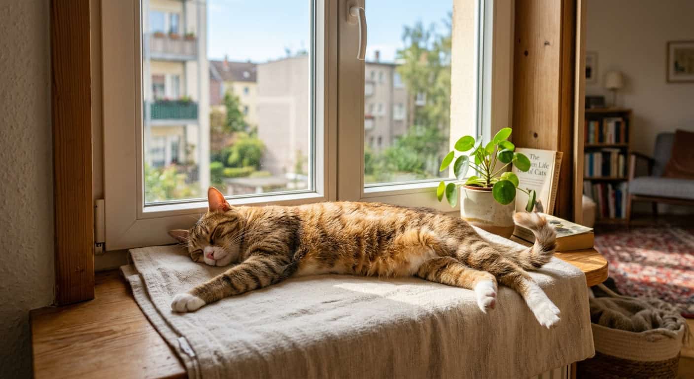 Signs cat happy apartment