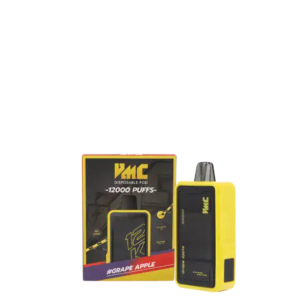 vmc 12000 puff กลิ่นองุ่นผสมแอปเปิ้ล เปรี้ยวหวาน สดชื่นเต็มรสชาติ