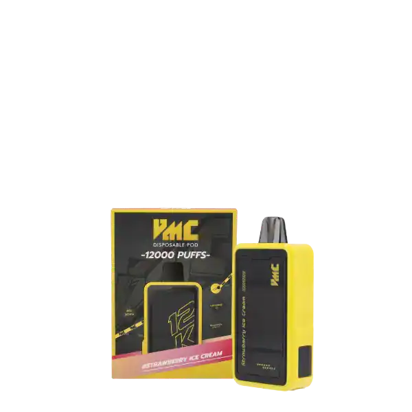 vmc 12000 puff กลิ่นไอศกรีมสตรอว์เบอร์รี่หอมหวาน นุ่มละมุนในทุกคำ