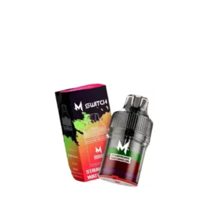 m switch 15000 puffs กลิ่นสตรอว์เบอร์รี่หวานฉ่ำ ผสานแตงโมสดชื่น