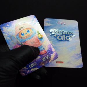 การ์ดสะสมโฮโลแกรม (Hologram Card) เพิ่มมิติด้วยเทคนิคพิมพ์ใสนูน Spot UV เฉพาะจุด ผลงานคุณภาพโดยโรงพิมพ์ C2S Printing