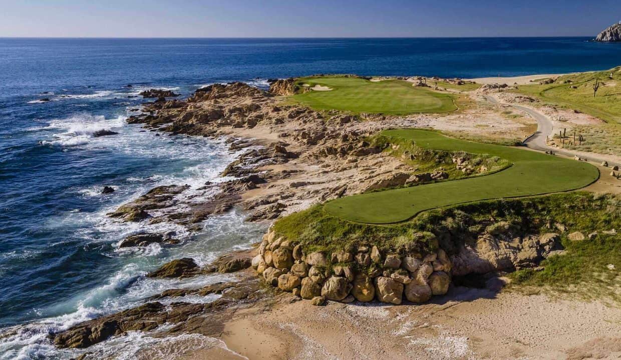 A Complete Guide To The Cabo Del Sol Golf Experience: Where Luxury, Landscape &Amp; Legacy Meet β Homes For Sale In Cabo Del Sol Cove Club Golf Course At Cabo Del Sol With Palm Trees, Rolling Greens, And Sea Of Cortez Views