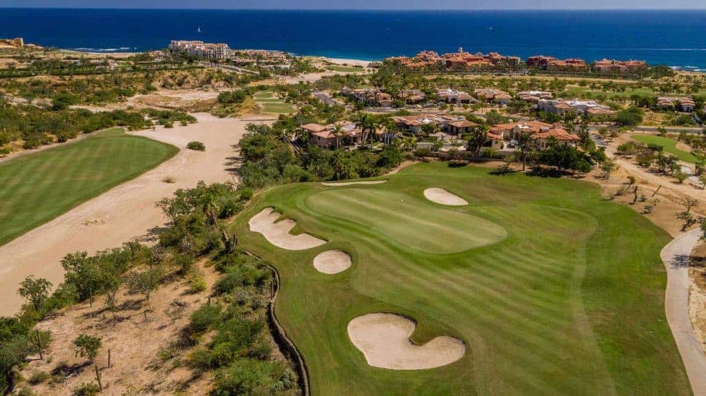 Desert Course At Cabo Del Sol With Cactus-Lined Fairways And Mountain Backdrop