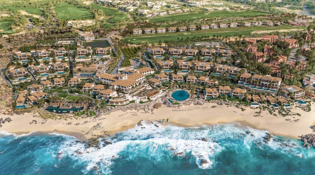 Luxurious beachfront villas at Cabo del Sol real estate with ocean views, private pools, and lush landscaping. Perfect for upscale living and investment in Mexico's premier resort community.