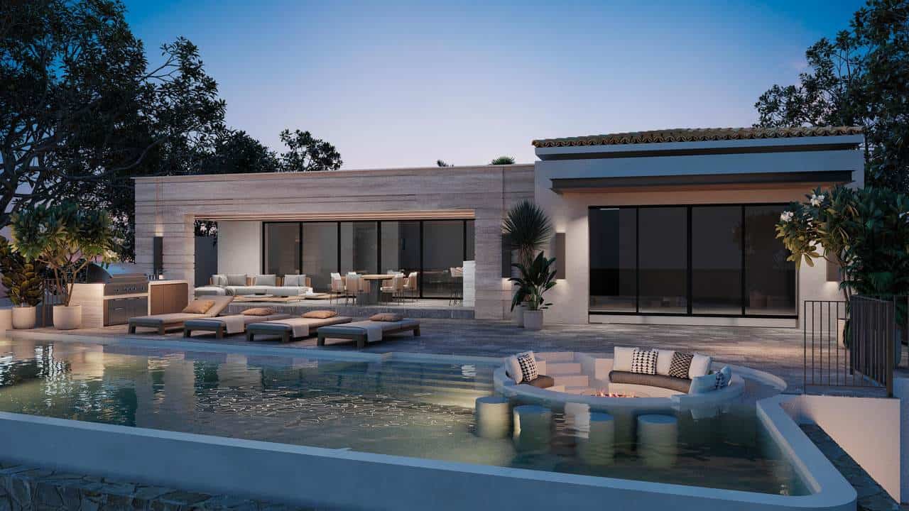 Luxurious Cabo Del Sol Villa With A Stunning Pool, Modern Design, And Ocean Views, Perfect For Upscale Living And Entertaining.