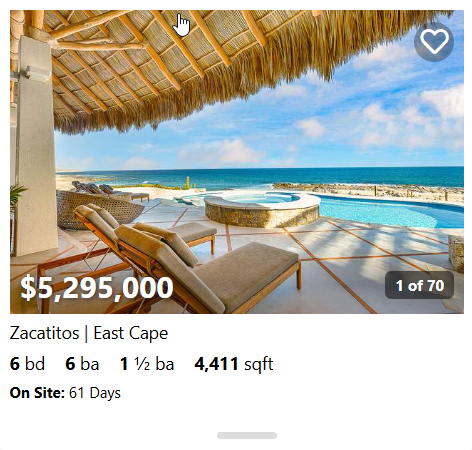 High-End Beachfront Estate In Zacatitos, East Cape Featuring Palapa-Covered Terrace, Infinity Pool, Jacuzzi, And Panoramic Ocean Views – 6 Bed, 6.5 Bath, 4,411 Sqft