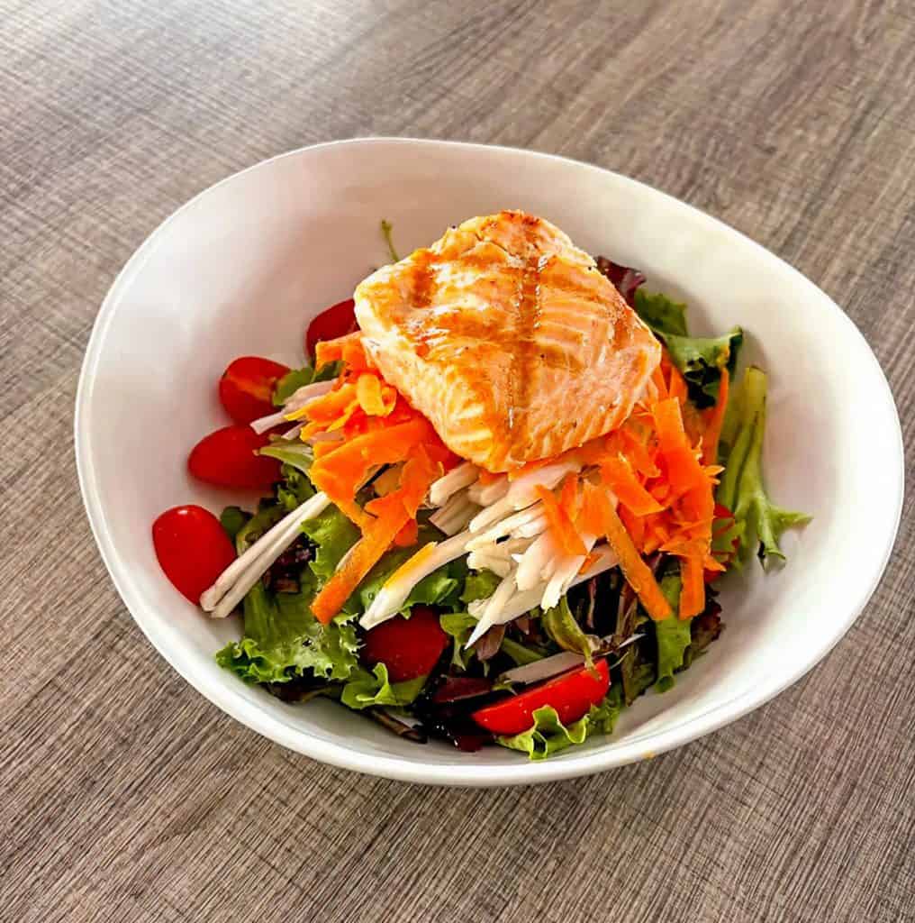 Insalata Mista with Salmon