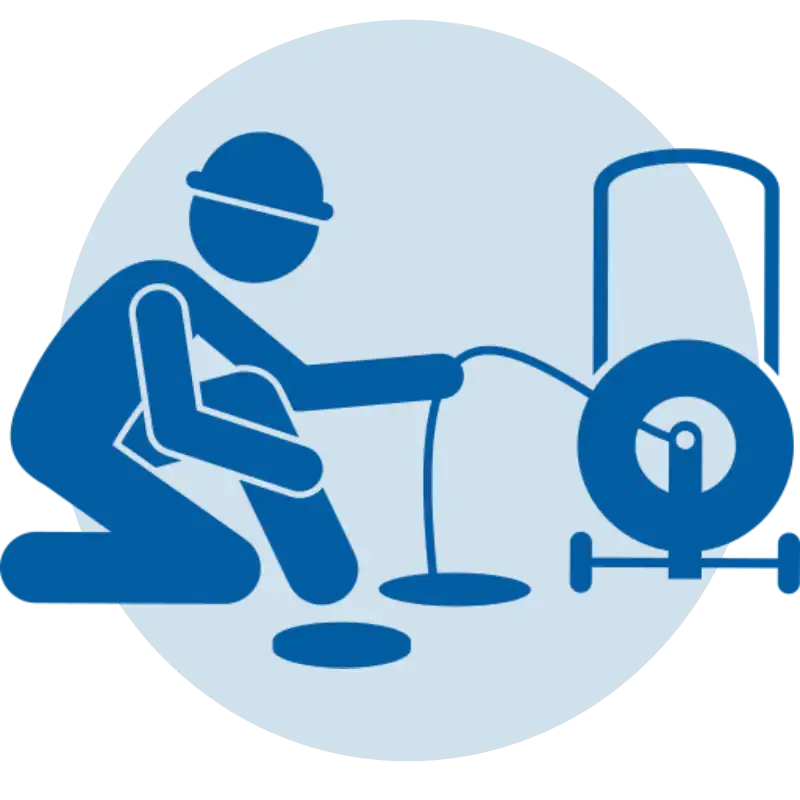 Licensed-Plumber-Using-Drain-Auger-Snake-Machine