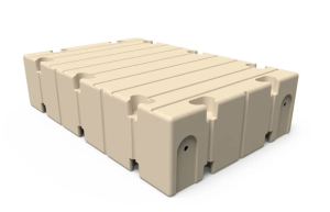 Durable sports equipment storage platform for gymnasiums, gyms, and sports centers.