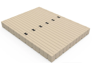 Interlocking wooden gym floor tile for sports and fitness centers. Durable, easy to install, and maintenance-friendly.