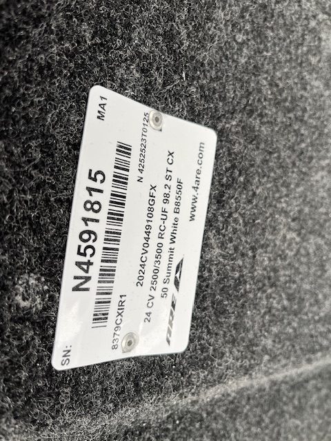 NEW 20+ CHEVY HD 98" COLOR:SUMMIT WHITE N4591815 - Image 12