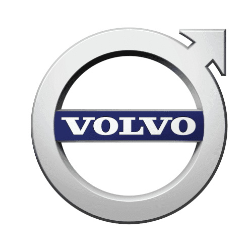Volvo logo with arrow symbol representing the brand.