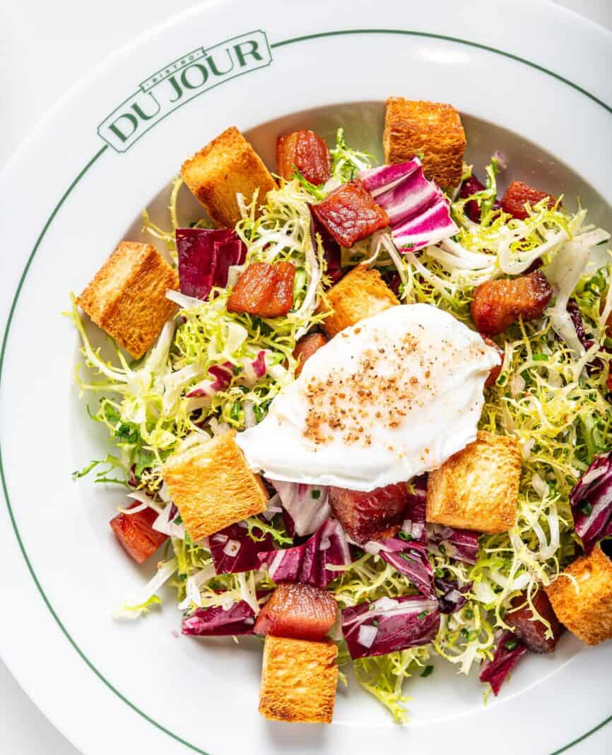 A vibrant salad served at Bistro Du Jour restaurant.